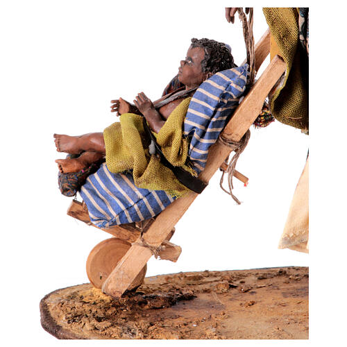 Moor woman with child, Angela Tripi's Nativity Scene, 30 cm characters 2