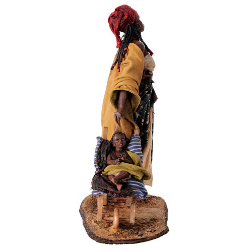 Moor woman with child, Angela Tripi's Nativity Scene, 30 cm characters 5