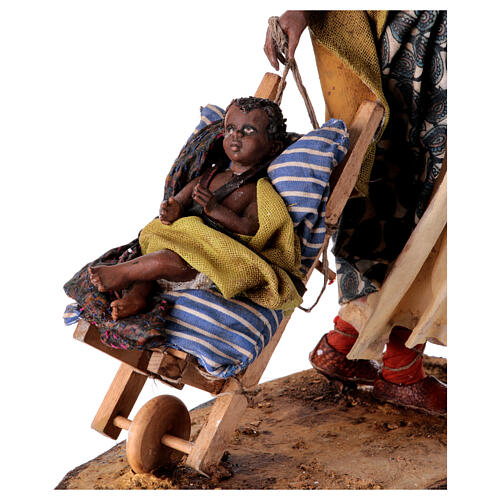 Moor woman with child, Angela Tripi's Nativity Scene, 30 cm characters 6