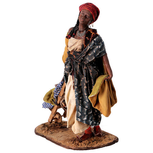 Moor woman with child, Angela Tripi's Nativity Scene, 30 cm characters 7