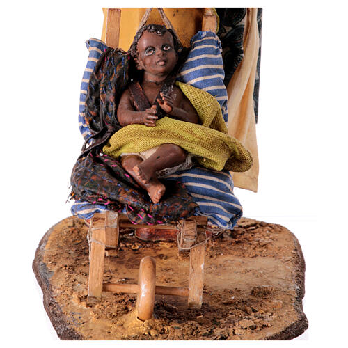 Moor woman with child, Angela Tripi's Nativity Scene, 30 cm characters 8