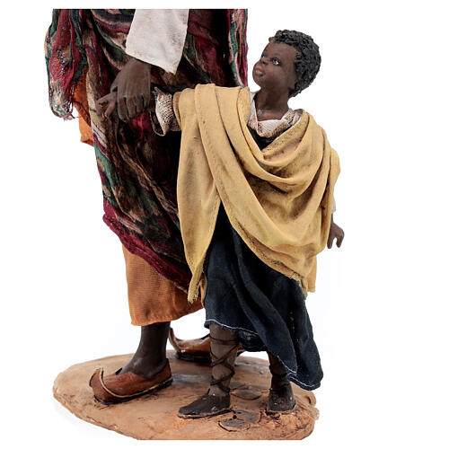Moor woman with child in hand, 30 cm Tripi Nativity Scene 4