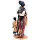 Mulher negra com duas crianças Presépio Angela Tripi com figuras de altura média 30 cm s7