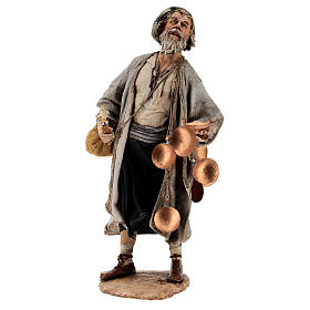 Mann mit Satteltasche, für 30 cm Krippe von Angela Tripi, Terrakotta