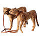 Diener mit Geparden, für 30 cm Krippe von Angela Tripi, Terrakotta s5