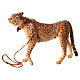 Diener mit Geparden, für 30 cm Krippe von Angela Tripi, Terrakotta s15