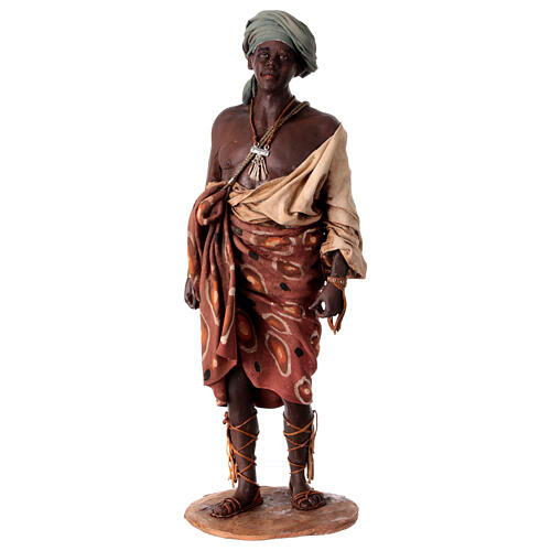 Slave with cheetahs figurine, 30 cm Angela Tripi 6