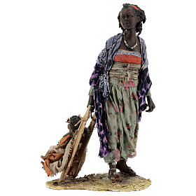 Krippenfiguren von Angela Tripi: Frau mit Kind, für 30 cm Krippe von Angela Tripi