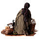 Woman sitting with a chicken for Tripi's Nativity Scene of 30 cm s9