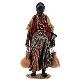 Moor shepherdess with jar for Angela Tripi's Nativity Scene with 30 cm characters