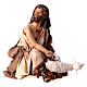 Shepherd with lamb 18 cm Nativity Scene figurine Angela Tripi s1
