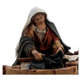 Angela Tripi Nativity scene: Washerwoman figurine, 13 cm Angela Tripi nativity scene