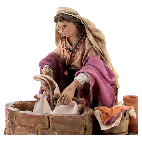 Washerwoman figurine, 13 cm Angela Tripi nativity scene 2