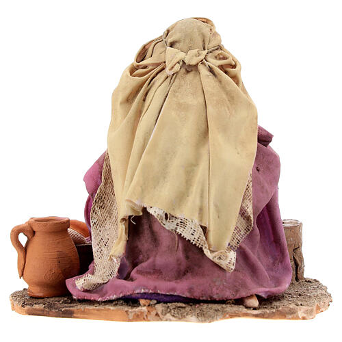 Washerwoman figurine, 13 cm Angela Tripi nativity scene 5