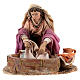 Washerwoman figurine, 13 cm Angela Tripi nativity scene s1