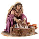 Washerwoman figurine, 13 cm Angela Tripi nativity scene s4