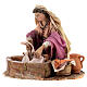 Washerwoman statue, 13 cm Angela Tripi nativity s3