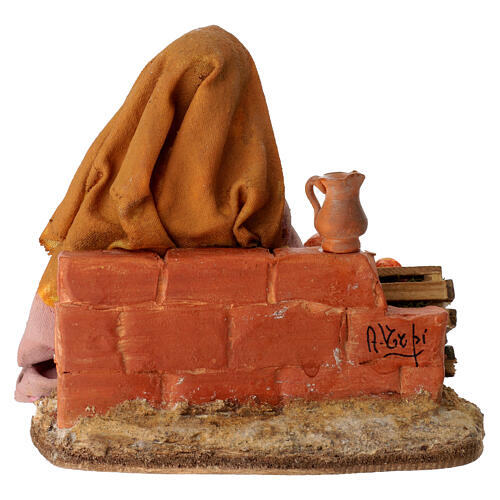 Woman against wall, 13 cm A Tripi Nativity Scene 4