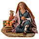 Donna al muretto 13 cm presepe Tripi s1
