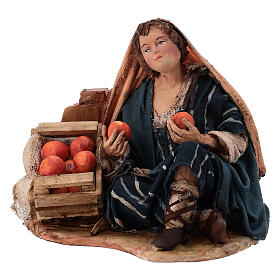 Woman against wall, 13 cm Tripi nativity