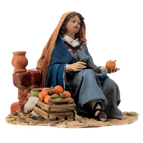 Woman against wall, 13 cm Tripi nativity 3
