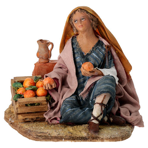 Woman against wall, 13 cm Tripi nativity 1