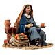 Woman against wall, 13 cm Tripi nativity s3