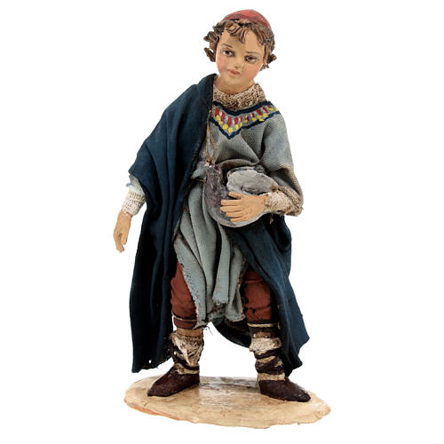 Set of 3 boys playing for Tripi's Nativity Scene of 18 cm 4
