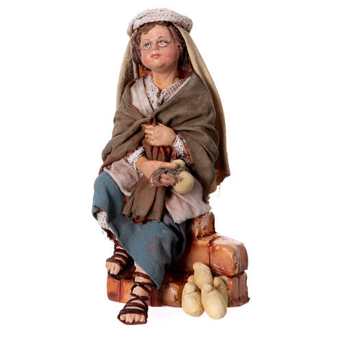 Set of 3 boys playing for Tripi's Nativity Scene of 18 cm 2
