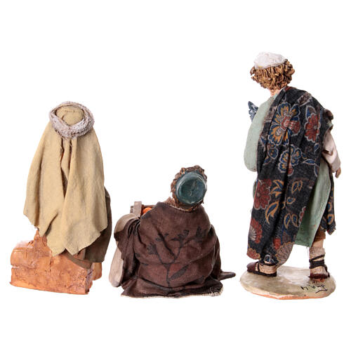 Set of 3 boys playing for Tripi's Nativity Scene of 18 cm 11