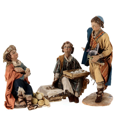 3 boys playing, 18 cm Tripi nativity 1