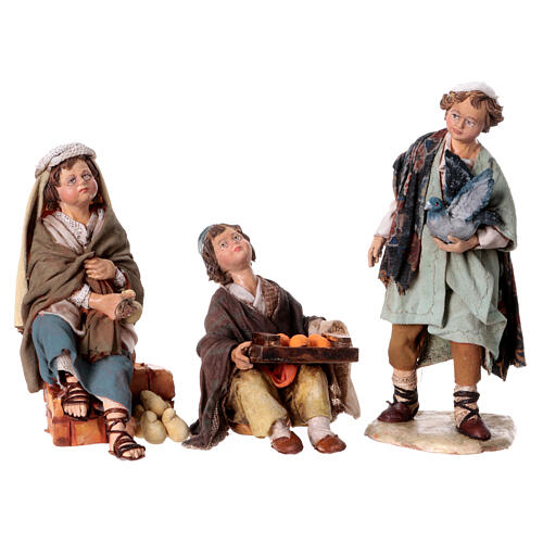 3 boys playing, 18 cm Tripi nativity 1