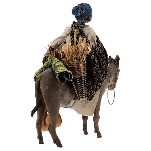 Morena con burro 18 cm belén Angela Tripi 8