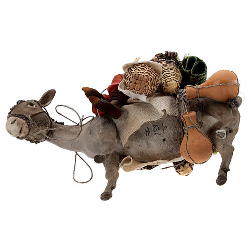 Morena con burro 18 cm belén Angela Tripi 9