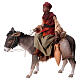 Moor on donkey, 18 cm Angela Tripi nativity s1