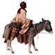 Moor on donkey, 18 cm Angela Tripi nativity s6