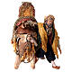 Rei Mago baixando de camelo Presépio Angela Tripi com figuras de altura média 13 cm s1