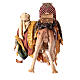 Rei Mago baixando de camelo Presépio Angela Tripi com figuras de altura média 13 cm s6