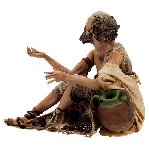 Cripple beggar 18 cm, Angela Tripi nativity 4
