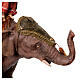 Heiliger König auf Elefant, für 13 cm Krippe von Angela Tripi, Terrakotta s5