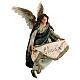 Glory Angel with blue coat for Angela Tripi's Nativity Scene with 18 cm figurines s3
