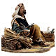 Shepherd sitting with doves, 13 cm Tripi nativity s2