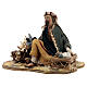 Shepherd sitting with doves, 13 cm Tripi nativity s3