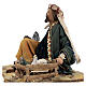 Shepherd sitting with doves, 13 cm Tripi nativity s4