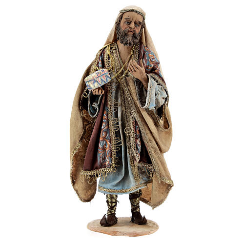 White Three Wise Man figurine standing 18 cm Angela Tripi Nativity 1