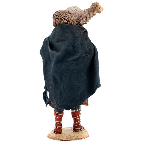 Voyageur mouton sur les épaules crèche 18 cm Angela Tripi 5