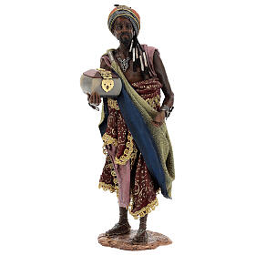 Black Wise Man for Tripi's Nativity Scene of 30 cm