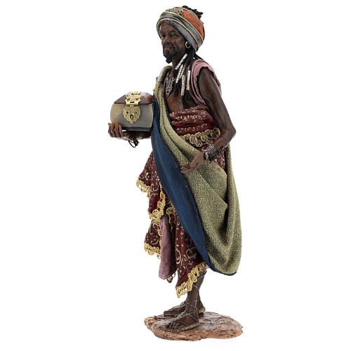 Black Wise Man for Tripi's Nativity Scene of 30 cm 3