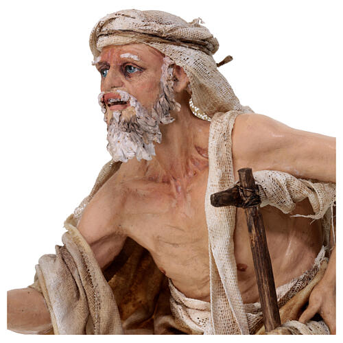 Mendicante 30 cm presepe Angela Tripi terracotta 6