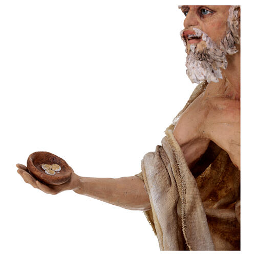 Mendicante 30 cm presepe Angela Tripi terracotta 8